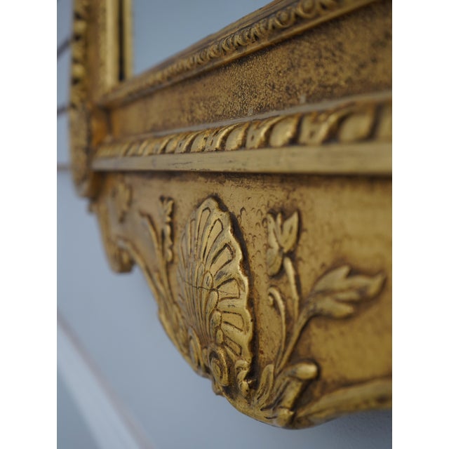 Traditional Vintage George III Gold Gilt Carved Framed Mirror For Sale - Image 3 of 12