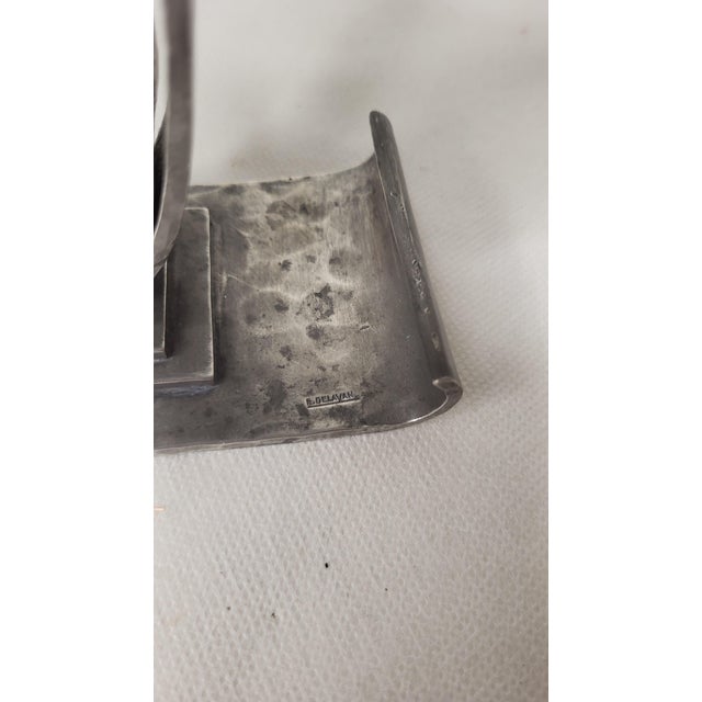 Art Deco Candlesticks from Delavan Paris, 1950s, Set of 2 For Sale - Image 6 of 8