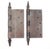 Pair of 5.5 X 5.5 In. Antique Cast Iron Victorian Door Hinges For Sale - Image 6 of 6