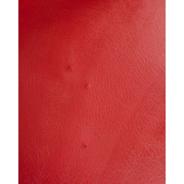 Vintage Italian Armchairs in Red Leather, 1950s, Set of 2 For Sale - Image 14 of 17