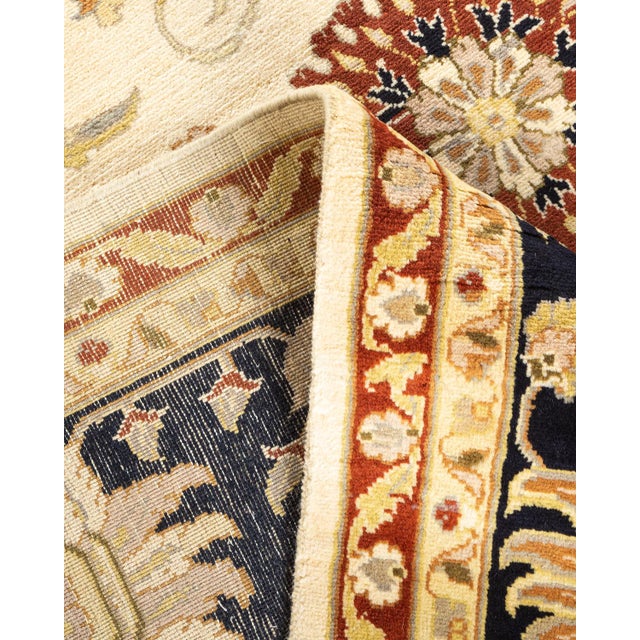 Mogul, One-of-a-Kind Hand-Knotted Area Rug in Ivory, 9' 2" x 12' 5" For Sale In New York - Image 6 of 8
