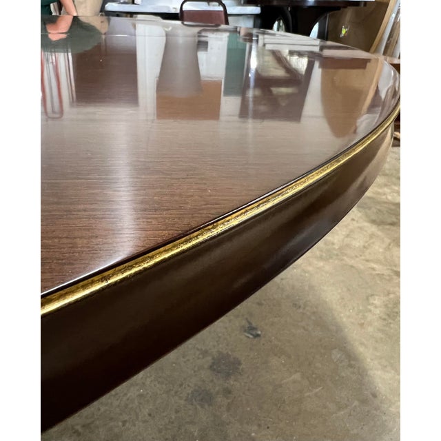 Baker Barbara Barry Rosewood and Copper Encircle Round Dining Table