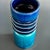 Mid-Century Modern PAN 5108 Ceramic Vase in Turquoise and Cobalt Blue by W. Goebel KG, 1970s For Sale - Image 3 of 8