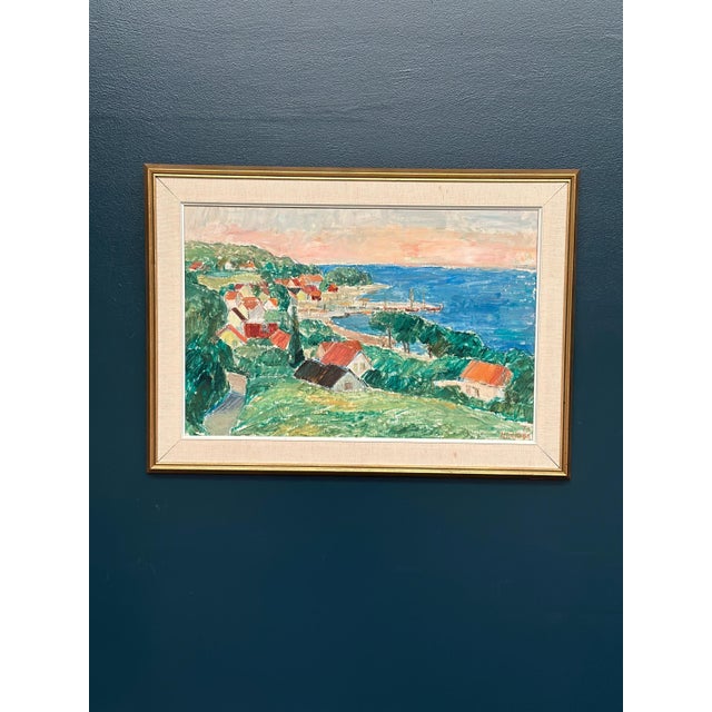 1970s John Hedman, Coastline, 1973, Oil on Panel For Sale - Image 5 of 18