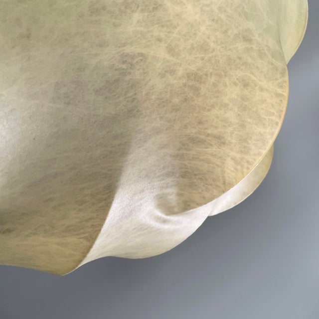 Beige Italian Modern Cocoon Chandelier Nuvola by Tobia Scarpa for Flos, 1970s For Sale - Image 8 of 14
