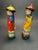 Asian Vintage 1940's Chinese Qing Dynasty Porcelain Figurines- Set of 2 For Sale - Image 3 of 6