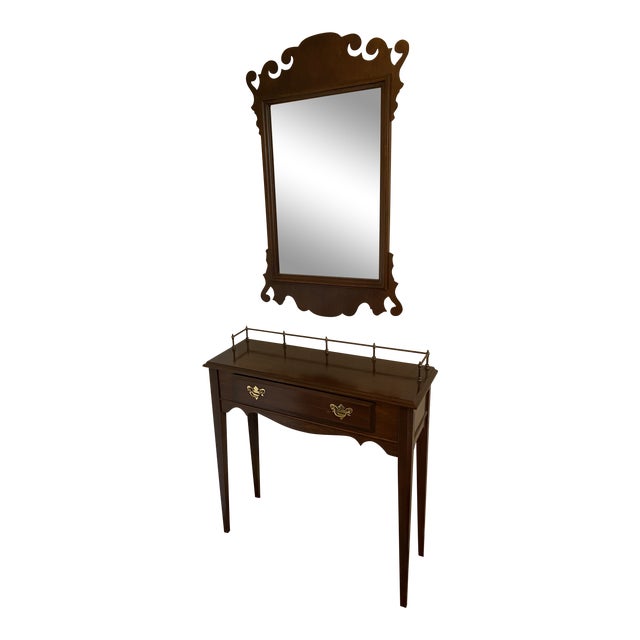 Hitchcock Furniture Company Cherry Sideboard With Brass Gallery and