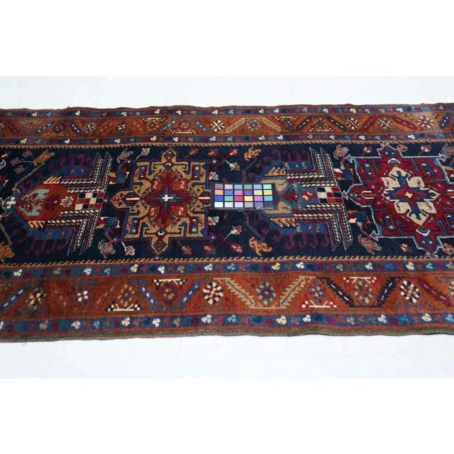 Antique Karajeh Heriz Runner 2'9'' x 14'8'' For Sale - Image 10 of 10