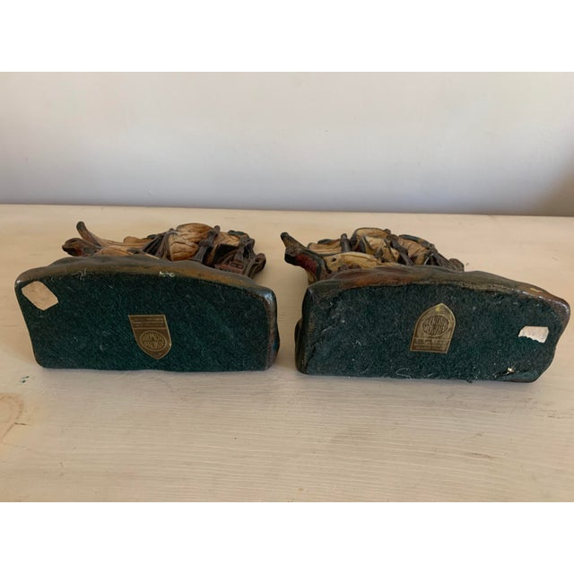 Antique Spanish Tall Ship “Invincible Armada” Armor Bronze Bookends - a ...