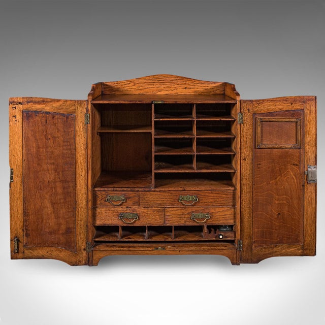 Antique Estate Gamekeeper's Cabinet, Scottish, Oak, Clerk's Cupboard, Victorian For Sale - Image 4 of 12