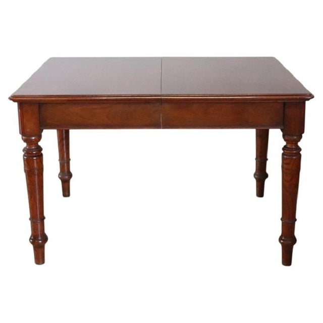 20th Century Extendable Dining Table in Walnut and Oak Wood For Sale - Image 15 of 15