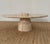 Tan Round Travertine Coffee Table, 1970s For Sale - Image 8 of 11