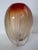 Glass Evolution by Waterford “Mesa Sunrise” Red Amber Art Glass Vase, Poland For Sale - Image 7 of 10