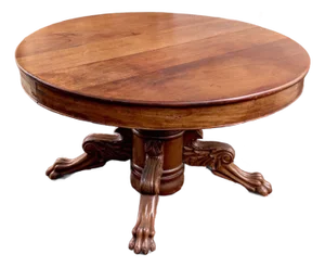 Antique Extension Claw Feet Extension Dining Table