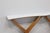 Large Console Table with Double X-Shaped Carrara Marble Top from Studio B.B.P.R, 1950s For Sale - Image 4 of 11
