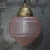 1950s French Art Deco Pink Glass Pendant Lamp For Sale - Image 5 of 7