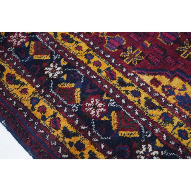 Textile Antique Afshar Persian Rug-5′3″ × 7′7″ For Sale - Image 7 of 12