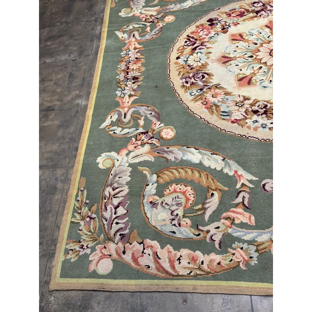 1920s Spanish Handwoven Rug - 12’6” X 10’10” For Sale In Los Angeles - Image 6 of 8