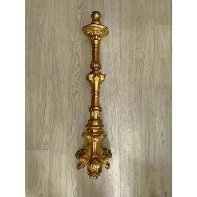 Rococo Italian Candleholder, 18th Century For Sale - Image 3 of 10