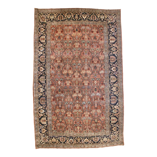 Early 20th Century Antique Bidjar Rug 11'10" X 18'06" For Sale