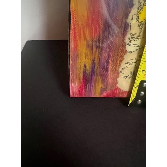 Robert Cornman Original Mixed-Media Abstract Painting, "What Direction" For Sale - Image 9 of 18