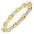 Two-Tone 5 Carat Diamond Bracelet in 14 Karat Yellow Gold, Estate For Sale
