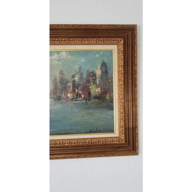 Leo Villatova Cityscape Oil Painting For Sale In Miami - Image 6 of 9