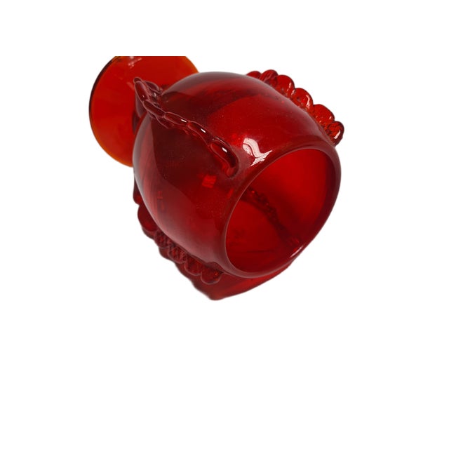 Red Vase by J. Słuczan-Orkusz for Cracow Institute for Glassworks, Poland, 1970s For Sale - Image 8 of 18