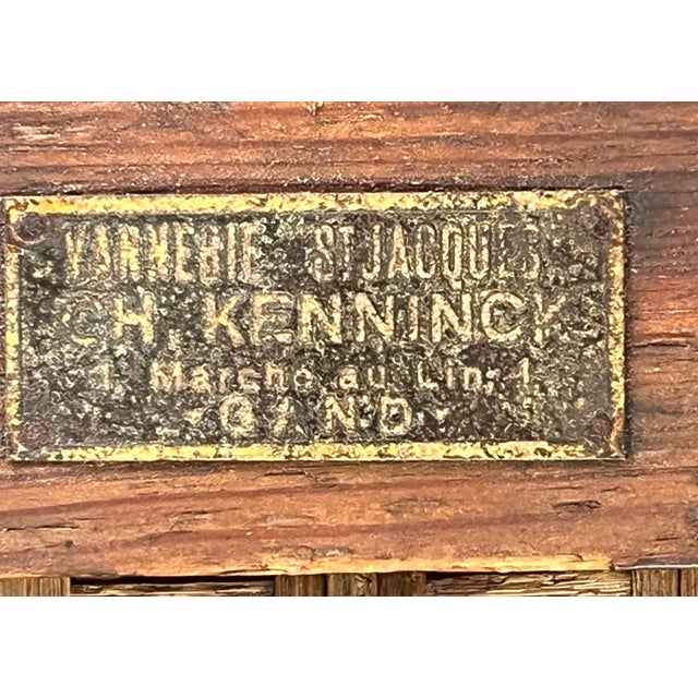 Antique Belgian Vannerie St. Jacques Handwoven Wicker Reclining Armchair With Pull-Out Footrest, C. 1900 For Sale - Image 11 of 11