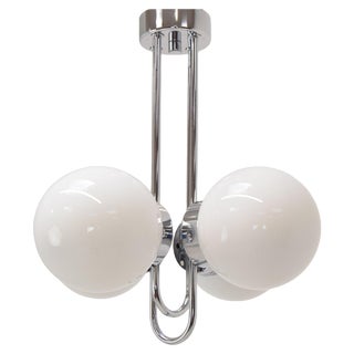 Mid-Centure Designed Chandelier attributed to Jílové Near Děčín, Czechoslovakia, 1970s For Sale