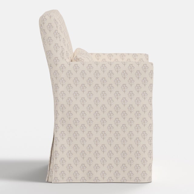 Slipcover for Stoffer Home x Cloth & Company for Lindy Dining Armchair in Francie Floral Cream For Sale In Chicago - Image 6 of 8