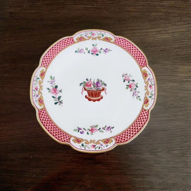Antique Original Copelands Spode T Goode Co London Lord Calvert Porcelain Plates Set of 6 For Sale In New York - Image 6 of 15