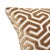 Contemporary Schumacher Ming Fret Velvet Pillow in Bronze For Sale - Image 3 of 5