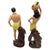 Mid-Century Modern Mid 20th Century Hand Painted Hawaiian Hula Girl & Male Surfer Ceramic Statue Set For Sale - Image 3 of 9