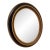 19th Century Walnut Oval Porthole Mirror For Sale