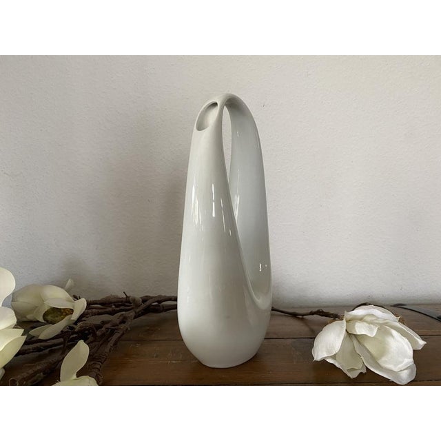 Mid-Century Modern Free Shape Porcelain Kummet Vase by Beate Kuhn for Rosenthal Art Department, 1950s For Sale - Image 3 of 15