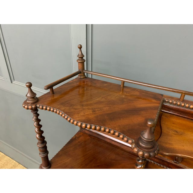 Flame Mahogany Writing Desk, 1860s For Sale - Image 6 of 18