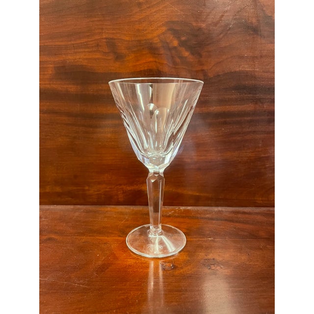 This claret wine glass by Waterford in the “Sheila” pattern is in exceptional condition, with no chips, cracks or...