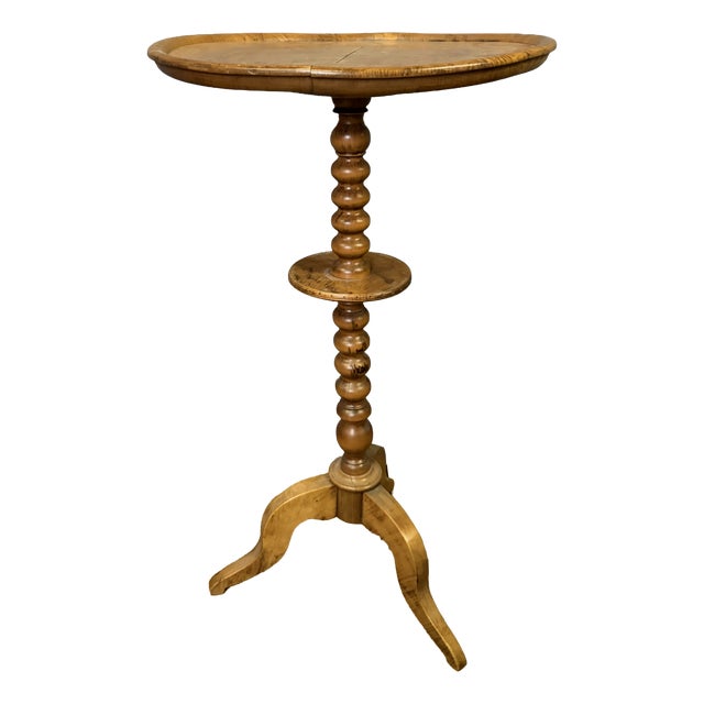 Louis Philippe Tripod Gueridon in Cherry Wood For Sale