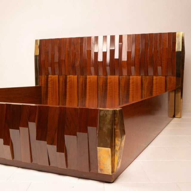 Brutalist Barium Bed by Luciano Frigerio for Frigerio Di Desio, 1960s For Sale - Image 3 of 15