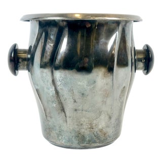 Art Deco Silver-Plated and Rosewood Wine Cooler from WMF, 1940s For Sale