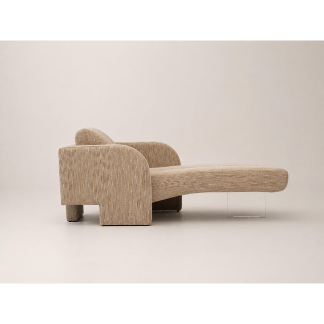 Mid-Century Modern Vladimir Kagan "Deco Chaise" Lounge For Sale - Image 3 of 14