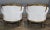 Early 20th Century Pair Italian Rococo Style Giltwood Armchairs Cream Colored Muslin Fabric For Sale - Image 10 of 11