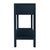 2020s Lark 44 in. W Rectangular Wood 2 Drawer Console Table with Lower Open Shelf, Navy Blue For Sale - Image 5 of 8
