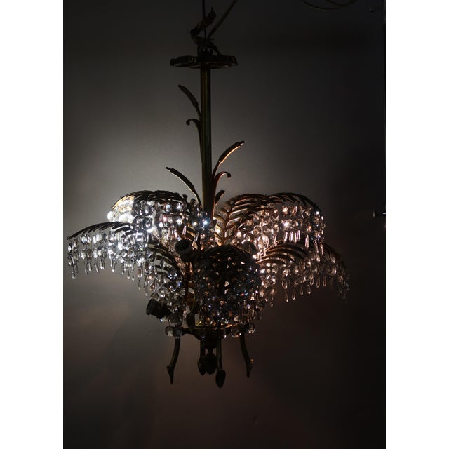 Bronze Palm Tree Chandelier, 1890s For Sale - Image 3 of 14