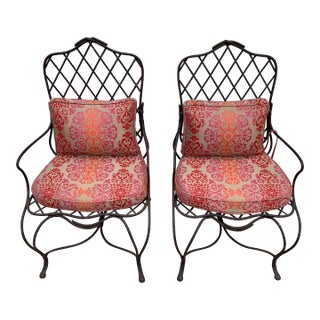 Sovereign Dining Armchairs by Murray’s Iron Works - Set of 2 For Sale