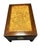 Mid-Century Modern Vintage Knob Creek Bookmatched Elm Burl Wood Campaign Coffee Table With Drawer For Sale - Image 3 of 5