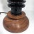 Wood Ceramic Insulator Spool Lamp With Solid Walnut Base For Sale - Image 7 of 12