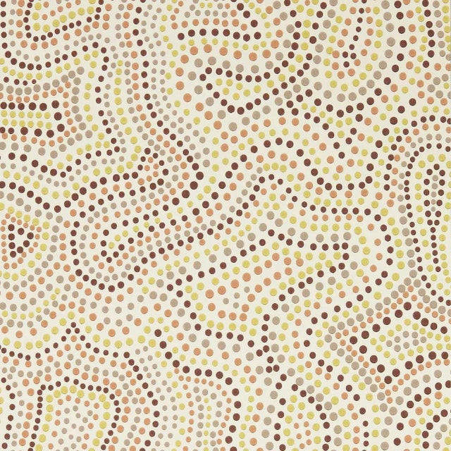 Harlequin Sunstone Wallpaper in Positano/Chocolate/Pistachio For Sale