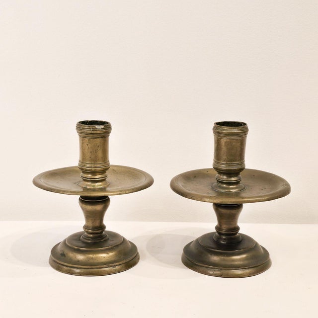 A pair of Baroque candlesticks, Germany, 17th century.